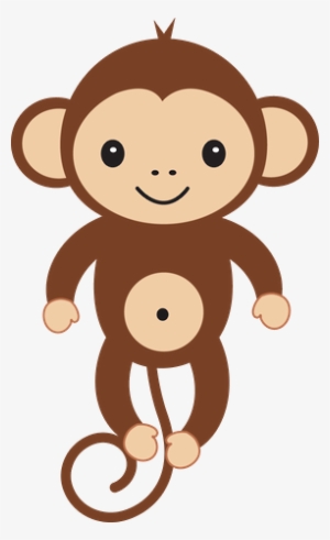 Cute Baby Monkey - Mono Dibujo