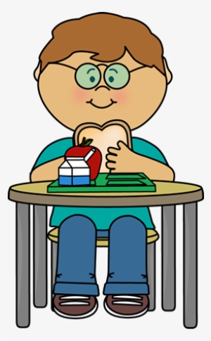 Cafeteria Clipart Kid Lunch - Clipart Kid Eating