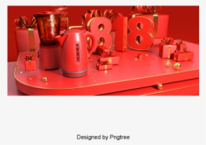 Beautiful Colorful Cartoon Lovely Red Festive Wedding - Portable Network Graphics