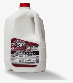 Milk Jug Png Download - Ritcheys Country Fresh Milk, Vitamin D - 1 Gal (3.78