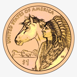 Coin Clipart One Dollar - Native American Dollar Coin