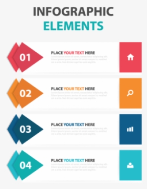 Abstract Colorful Triangle Business Infographics Elements, - Vector Graphics