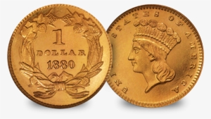 A Set Of Historic, Highly Collectable Gold Dollar Coins - Gold Dollar