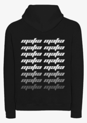 Products/hoodie Black White Back - Hoodie
