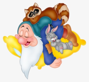 Sleeping Sleepy Snow White Dwarf Free Png Image