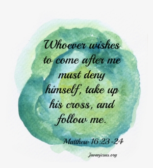 Jesus Wants Us To Take Up Our Cross And Follow Him - Oliver Pacheco