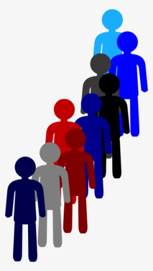 In A Clip Art - Line Of People Transparent - 336x595 PNG Download - PNGkit