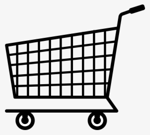 Grocery Store Clipart Black And White Images Pictures - Shopping Cart Silhouette