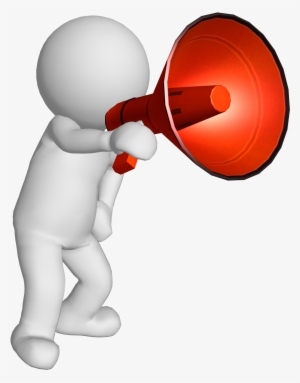 Announcement - 3d Man Free Vector