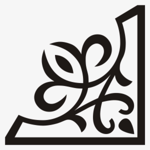 Open - Ornamental Corner Vector Png