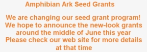 New Grant Announcement
