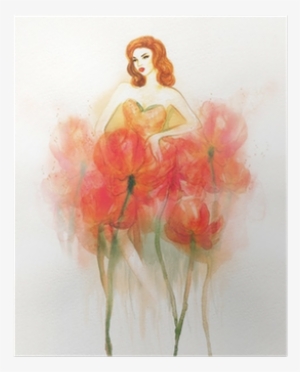 Woman Portrait - Watercolor Painting