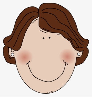 Middle Aged Woman Brown Hair Svg Clip Arts 570 X 597