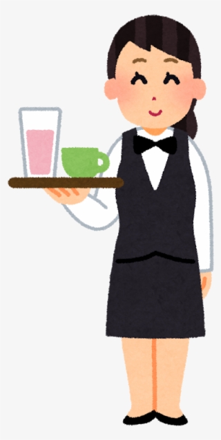 The Waitress And The Sailor - レストラン 接客 イラスト