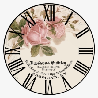 Free Vintage Clock - Roman Numerals Clock Face Wine Svg