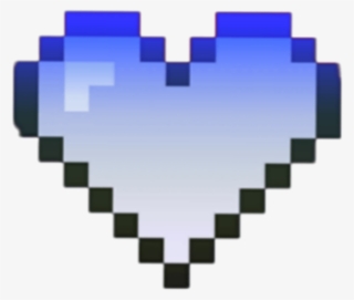 Heart Blue Pixel Tumblr Kawaii Emoji - Small Heart Pixel Art