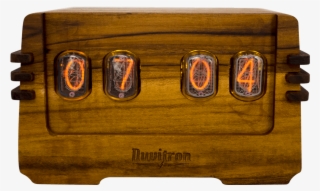 The Vintage Nixie Tube Clock - Wood
