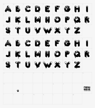 Font Characters - African Font