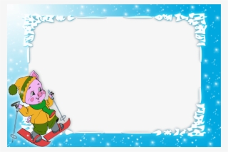 Marco Infantil Nieve - Molduras De Natal Disney