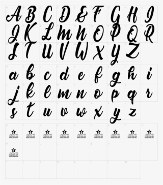 Nirvana Font - Number