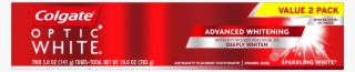 Colgate Optic White Whitening Toothpaste, Sparkling - Colgate