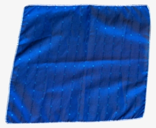 Carlo Franco Silk Pocket Square Woven Of Royal Blue - Quilt