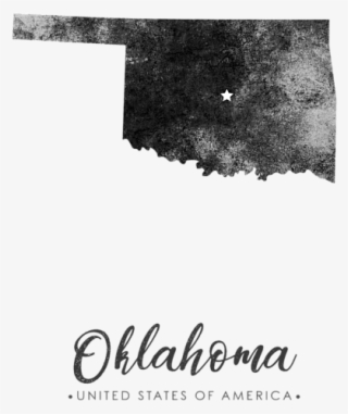 Bleed Area May Not Be Visible - Oklahoma State Map Art