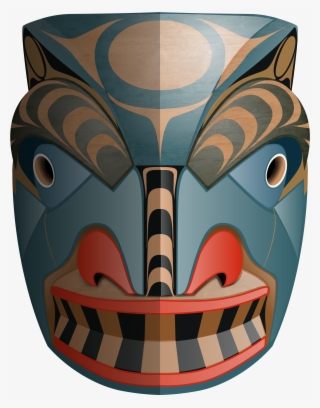 Native American Mask - Vase