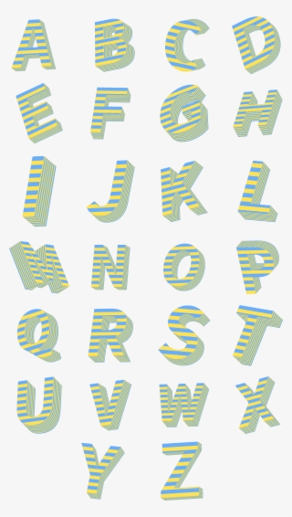 Twenty English Letters Letter Sets Pop Style Fonts - Αυτοκολλητα Γραμματα Μαυρα