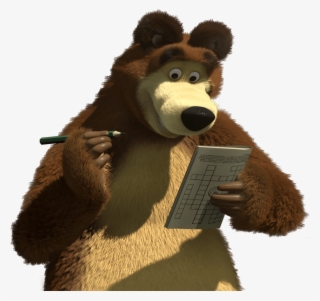 Masha And Bear Transparent Clip Cartoon - Клипарт Маша И Медведь На Прозрачном Фоне Пнг