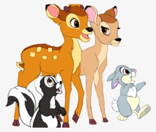 Bambi Clipart Christmas - Bambi And Thumper Transparent