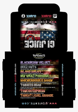 E Juice Label Design Vapemats - Flyer