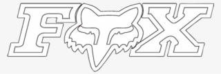 Fox Head X Tdc Sticker White 57cce87f D8fe 4e68 9228 - Fox Racing Drawing