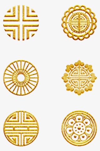 Classical China Texture Element Png And Psd - Circle