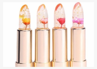Kailijumei Transparent Flower Jelly Lipstick - Clear Lipstick With Rose Inside