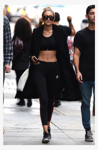 Gigi Hadid Looks Comfy And Chic In Her Sports Bra, - Athleisure Model Street Style