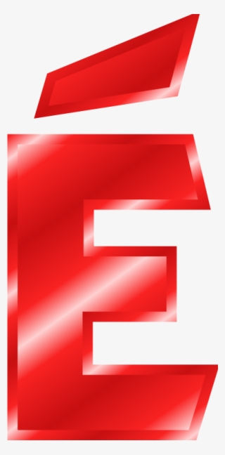 Effect Letters Alphabet Red - Letter E Red Clipart