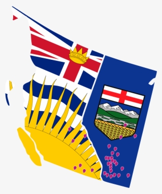 Ab Bc Pins Map - Flag