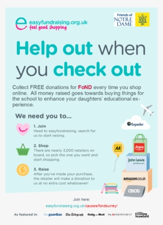 Fond Is The Friendly, Fundraising Face Of Notre Dame - Easy Fundraising Flyer