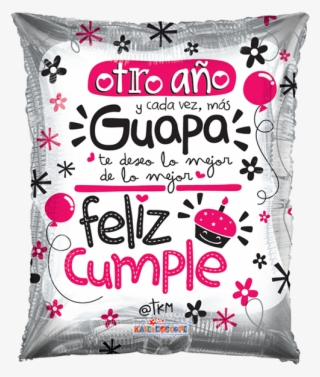Globilandia Catalogo De Globos - Feliz Cumpleaños Guapa En Ingles