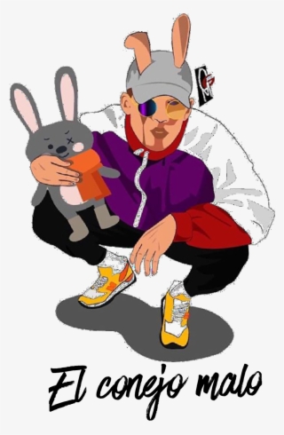 Model Image Graphic Image - Bad Bunny Animated