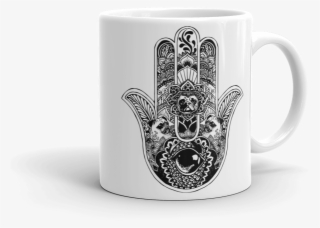 Hamsa Hand Pug Mug - Cat Hamsa