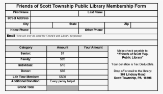 Fol Membership Form - Number