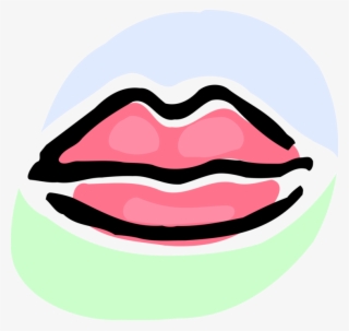 Vector Illustration Of Mouth Lips - Mouth Clipart