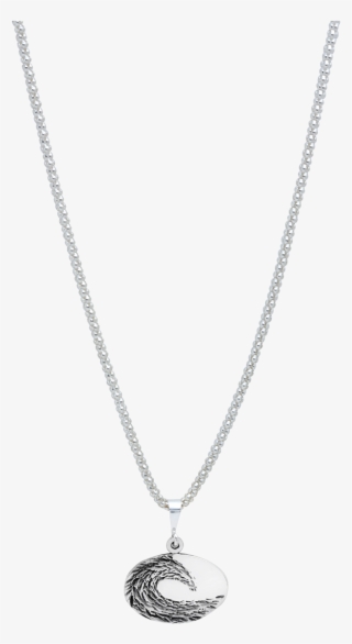 Sterling Silver Oval On A Bubble Chain With Patina - Gucci Bee Necklace