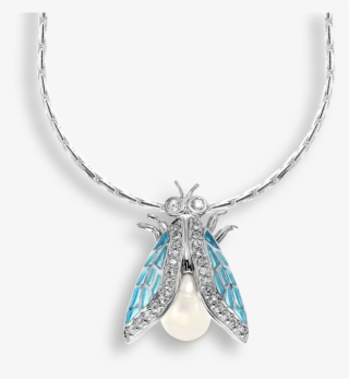 Stock - Blue Necklace With Transparent Background