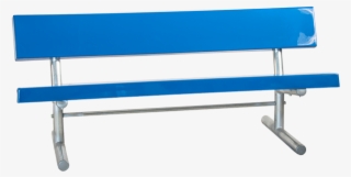 Portable Fiberglass Bench With Back - Bench