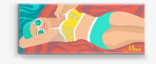View Zoom Yellow Bikini Girl Box Art - Illustration
