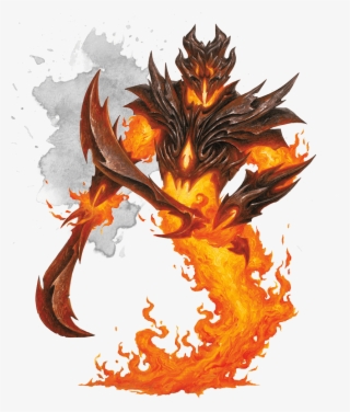 Monsters For Dungeons Dragons - D&d 5e Fire Elemental Myrmidon