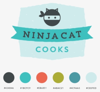 Ninja Cat Logo Web Elements
